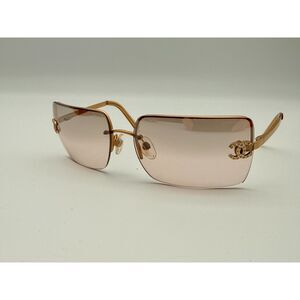 Vintage Chanel 4092-B Rimless CC Sunglasses Italy